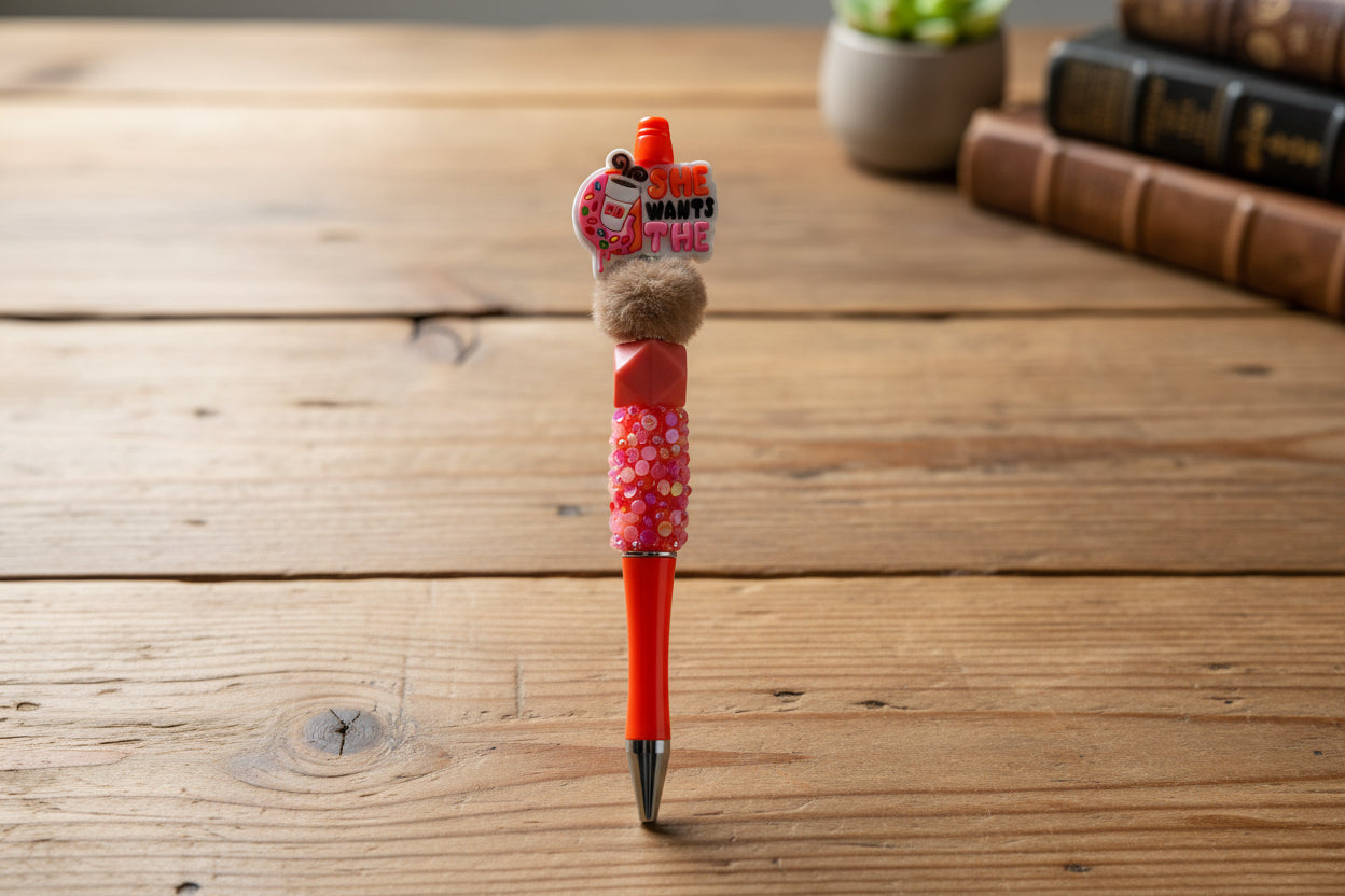 Beaded pen