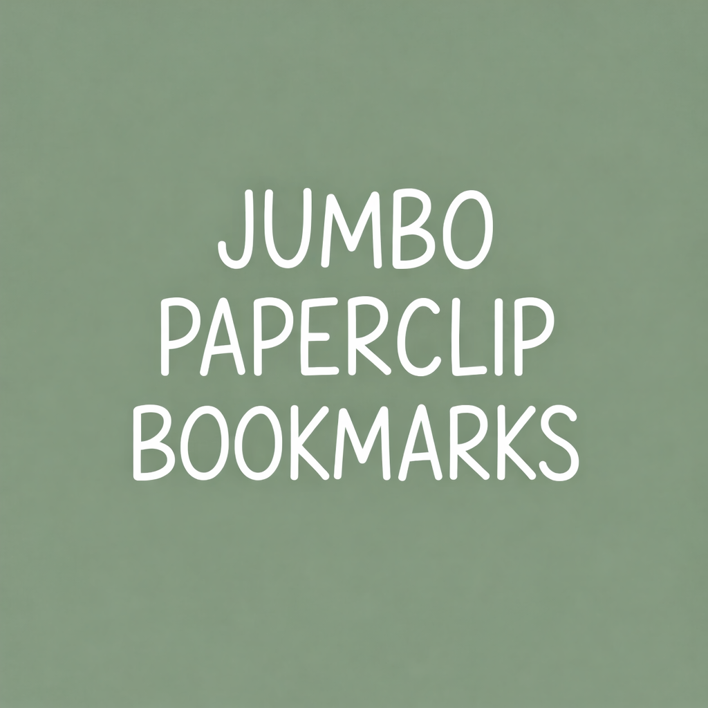 Jumbo Paper Clip Bookmarks